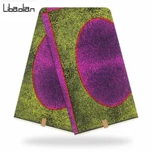 Африканский батик воск принты ткань настоящий мягкий хлопок 6 ярдов/шт Гарантия Голландский Настоящий Воск для лоскутное шитье F912-10