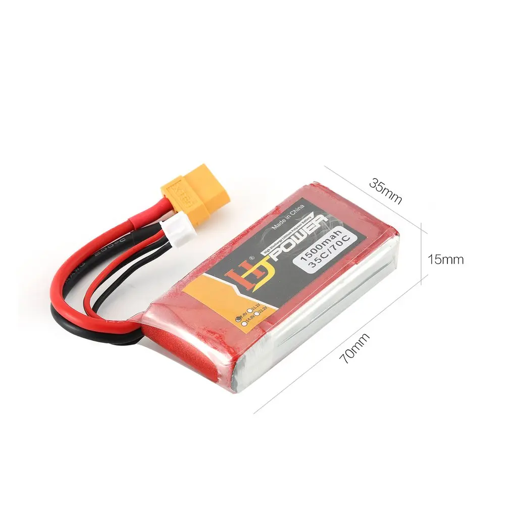 HJ 7,4 V 1500MAH 35C 2S Lipo батарея XT60 вилка перезаряжаемая для RC гоночный Дрон вертолет модель автомобиля лодки