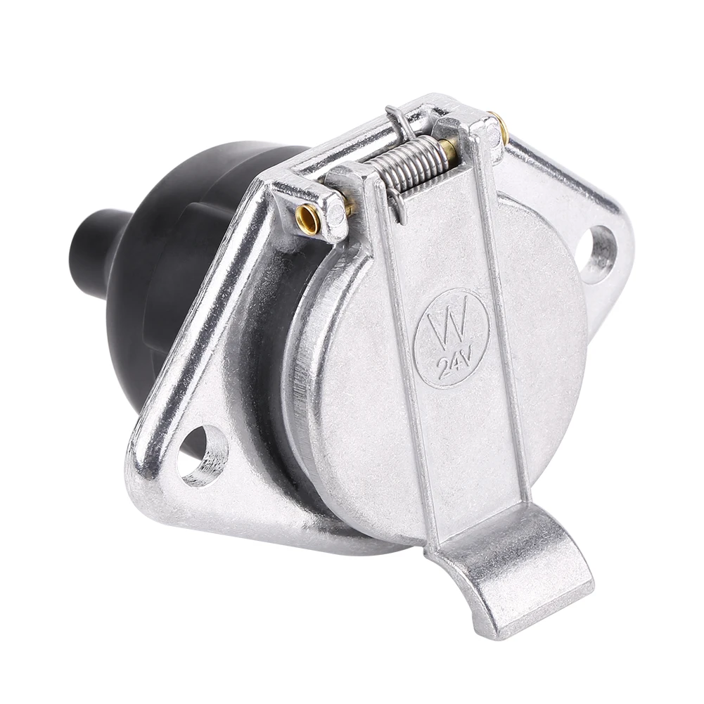 24v Trailer female Socket 7 Pin Type camp towing adapter male plug Car Accessories 7 Way