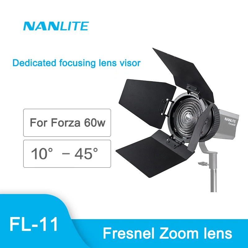 Nanguang FL-11 линза Френеля с зумом, специальный Фокусировочный козырек для объектива Forza 60w Zoom lens
