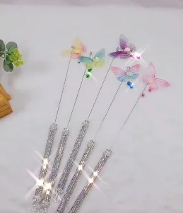 Usd3.45/pc побрякушки для домашних животных, кошек, котят, игрушки для кошек, рыболовные удочки, бабочки, 20 шт./лот