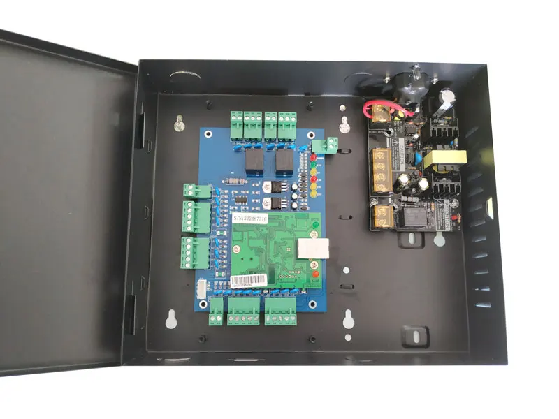 Две двери доступа к панели управления контроля доступа доска TCP/IP две двери Система контроля доступа с источника питания, sn: L02_set