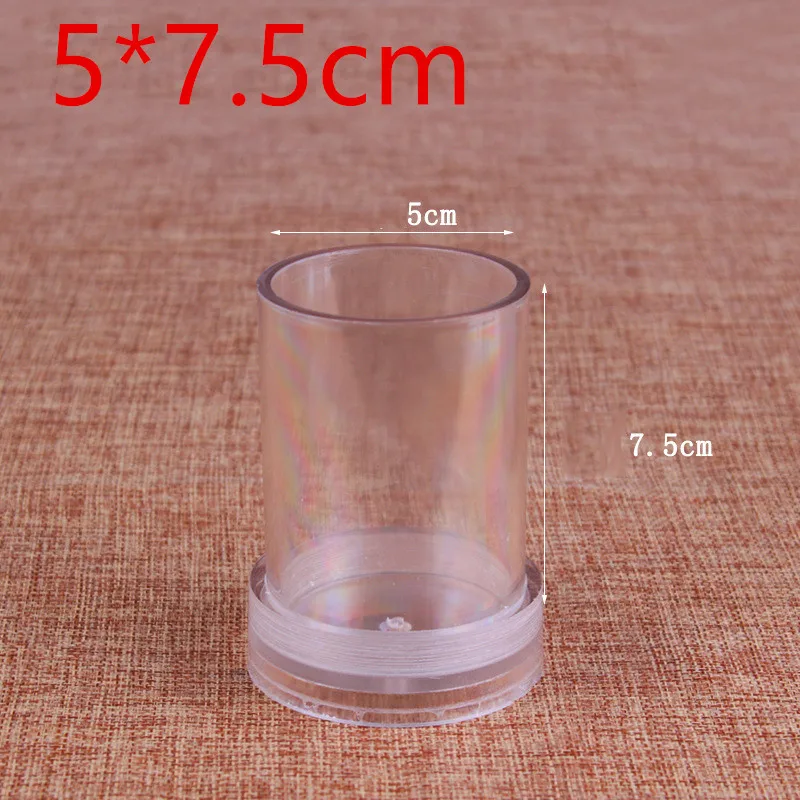 5x7.5cm Многоразовые свечи для мыла ручной работы, пластиковые формы для изготовления свечей ручной работы, формы для мыла ручной работы - Цвет: 5x7.5cm