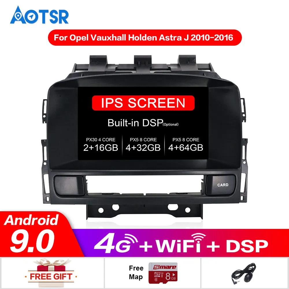 Автомобильный DVD плеер AOTSR PX5 Android 9 0 IPS HD экран для Opel Astra J Cascada стерео 4 Гб ОЗУ 32 FLASH 8