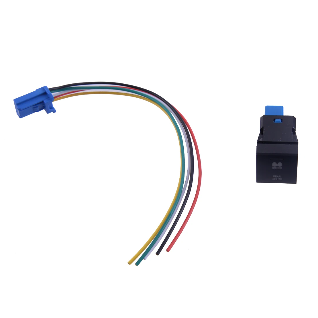 New Car LED Rear Fog Light Dash Push Button Switch 12V DC 3A Fit for Toyota Prado 150 RAV4 Hiace Camry Corolla Altis | Автомобили и