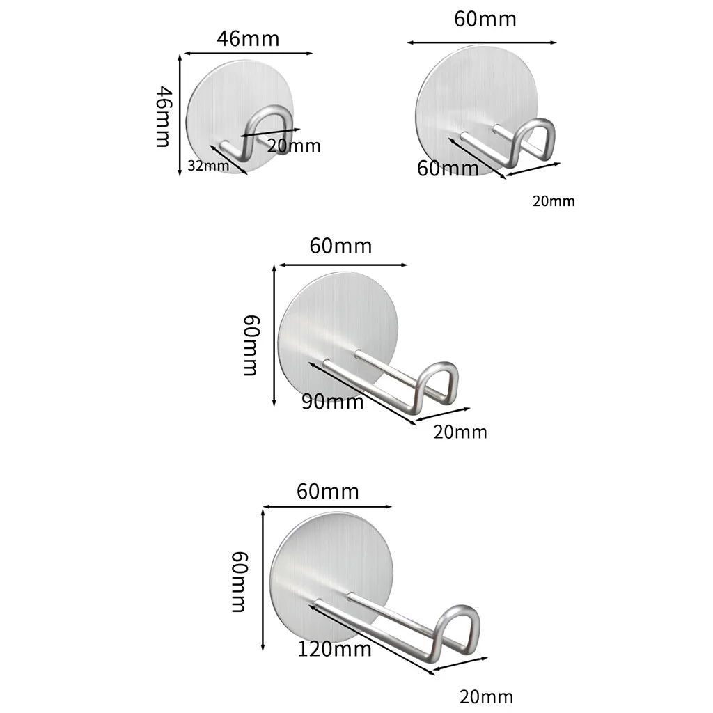 Крючок из нержавеющей стали кухонный крючок для хранения ванная комната