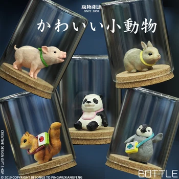

Bottle Coming Across Animal Model Cake Decoration Birthday Gift Model Pig Panda Squirrel Penguin Bunny Age Range Material Theme