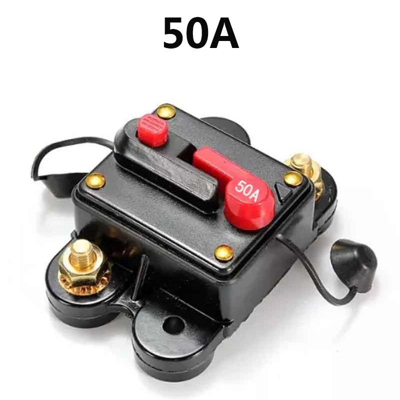 50A 50A Car Audio встроенный автоматический выключатель предохранитель для 12 В защиты SKCB-01-100A 60A 80A 100A 125A 150A 200A 250A 300Aoptional - Цвет: 50A