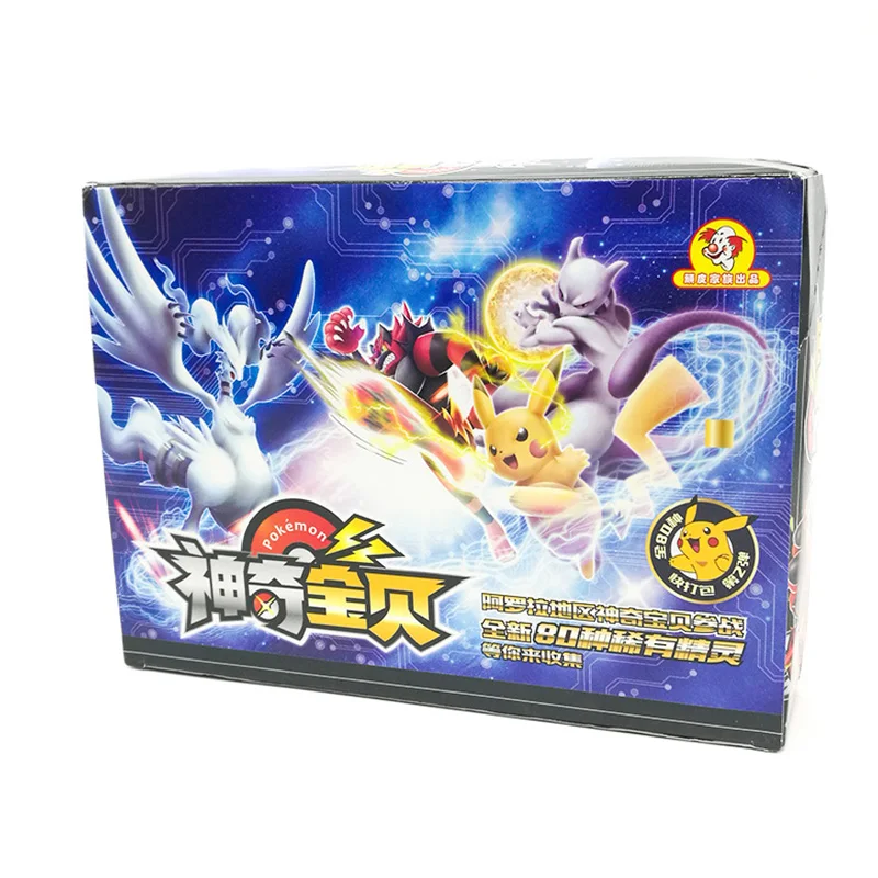 TAKARA TOMY jouets Pokemon cartes Collections Pikachu 168 pièces brillant carte Flash 7 pièces/boîte 24 box/ensemble jeu de société pour enfants cadeau