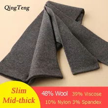 48% шерстяное термобелье мужские зимние кальсоны термобелье из мериносовой шерсти горячие трикотажные колготки Леггинсы теплые длинные колготы