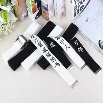 

Canvas Belt For Men Women Jeans Double Ring Buckle Belt Waistband Fashion New