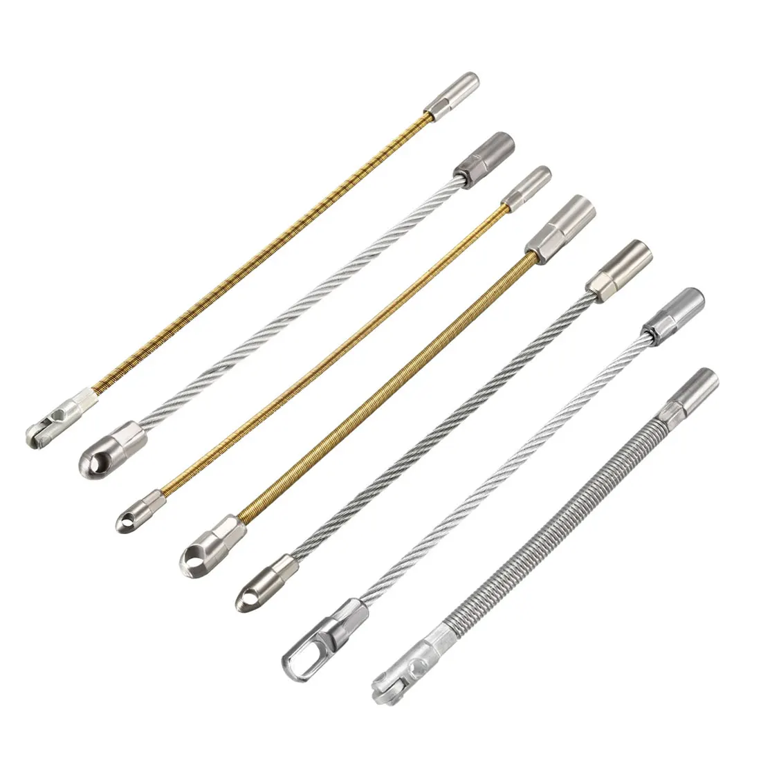 Uxcell 1 5pcs 100 170mm Flexible Fish Tape Replacement Leader Wire