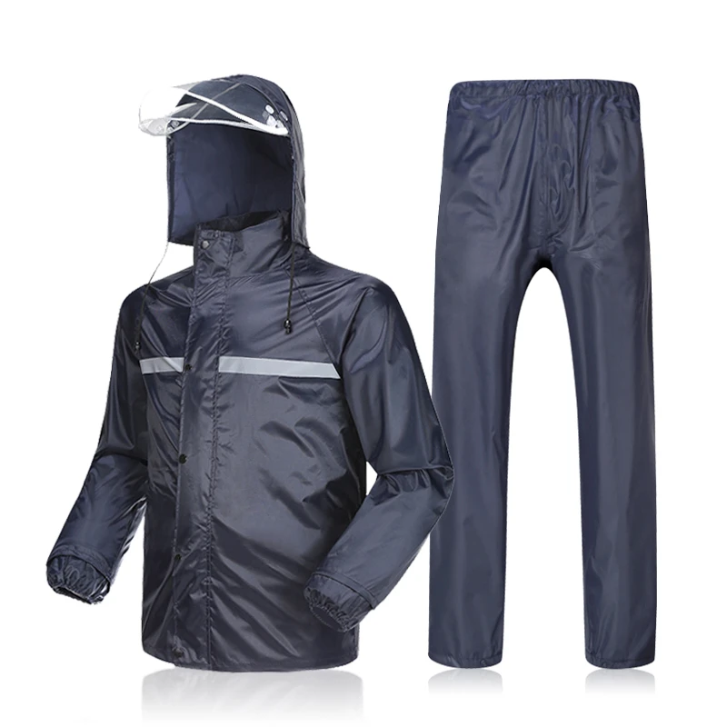 Мужской плащ для велоспорта, Одежда MTB, куртки для велоспорта, ветровка, велосипедная спортивная одежда, светоотражающий дождевик, велосипедное пальто, комплект - Цвет: Black