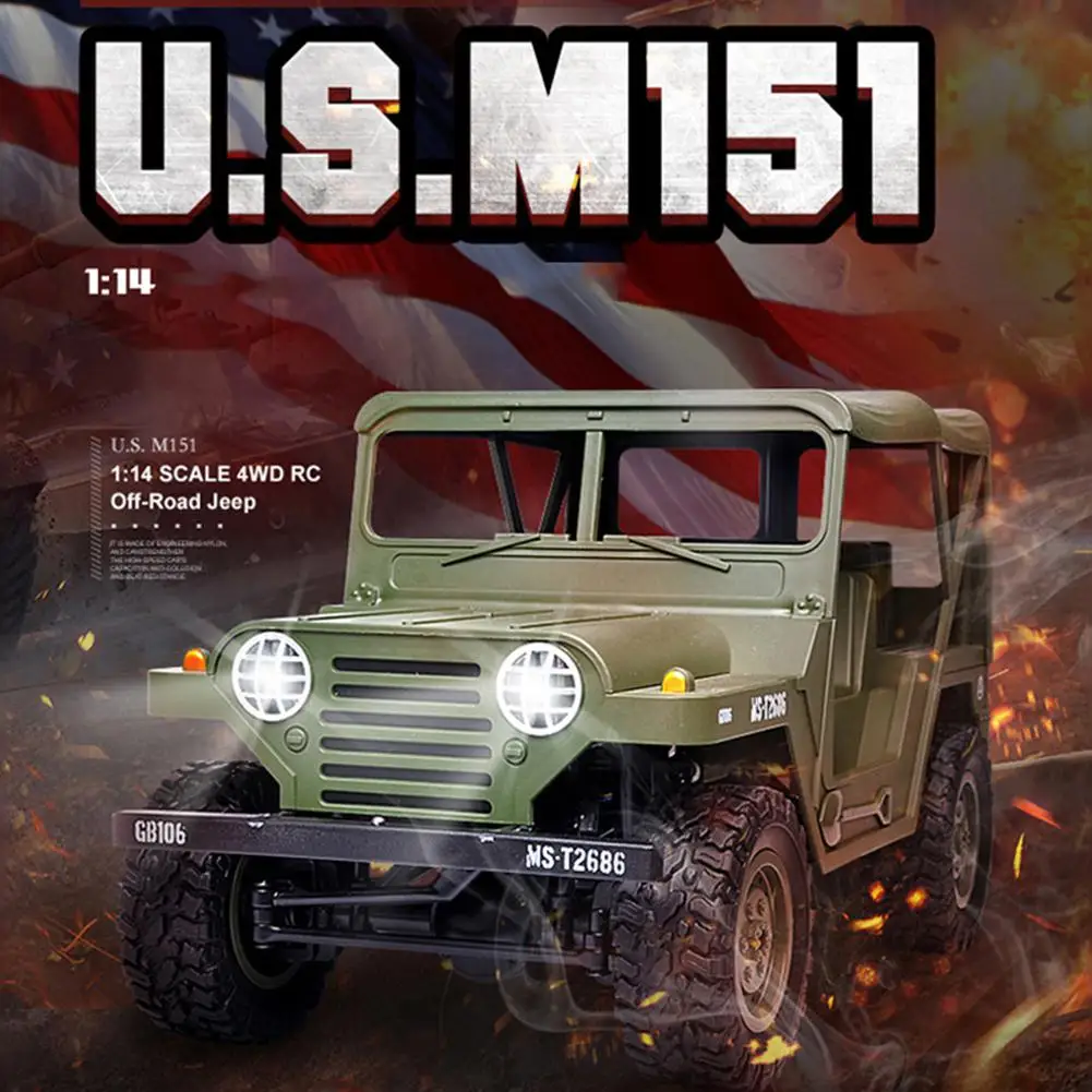 RCtown 1:14 2,4G 4WD RC автомобиль игрушка для внедорожника военный грузовик B-36 дистанционный Contral скалолазание гусеничный комплект