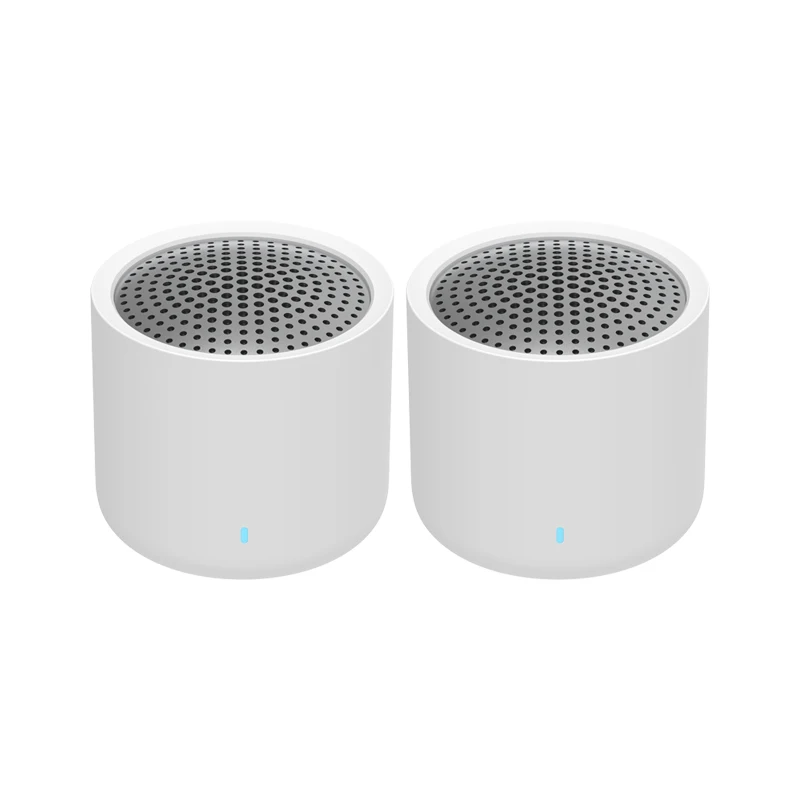 White Xiaomi Портативный TWS Bluetooth 5,0 динамик 2 шт. мини 2,0 настоящий беспроводной стерео Бас Сабвуфер с HD микрофоном динамик Набор - Цвет: White