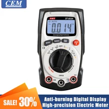 Multímetro digital medidor elétrico automático cem DT-663H/DT-660B inteligente anti-queima display digital de alta precisão