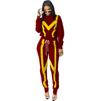 

Autumn Winter Casual Tracksuit 2 Piece Set Women Long Sleeve Sweatshirt and Zipper Pants Streetwear Jogger Two Piece Outfits