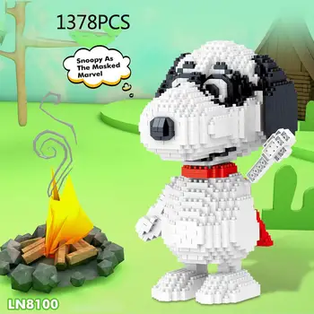 

lovely puppy Classic cartoon figures micro diamond block dog nanobricks building bricks assembly model educational toys for kids