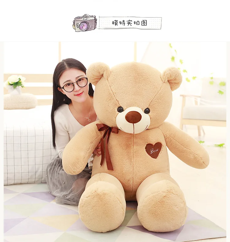 

New Style Rabbit Fur Ribbon-Miss Bear Doll Bear Hug Bear Plush Teddy Bear Toy