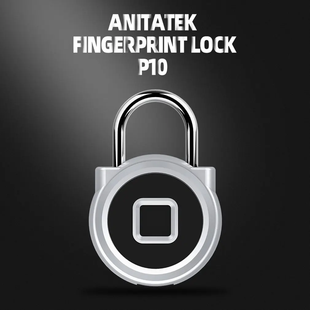 USB Charging Fingerprint Padlock Smart Anti-Theft Keyless Fingerprint Lock P10 for Toolbox Warehouse Lockers Bicycle