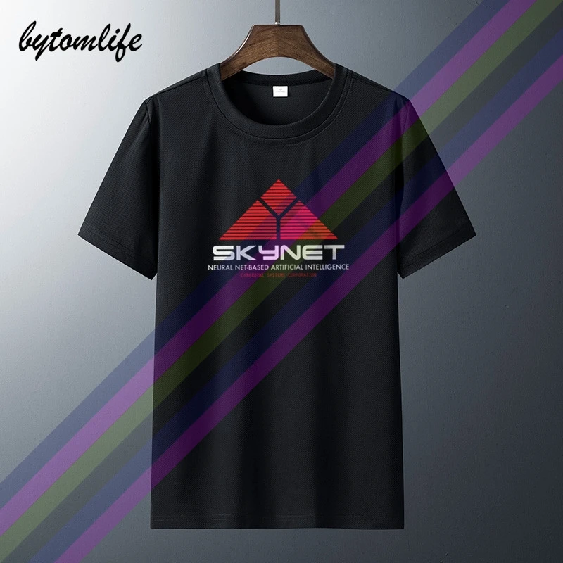Футболка с надписью &quotSkynet&quot 100% хлопок Терминатор вдохновил Cyberdine системы T2