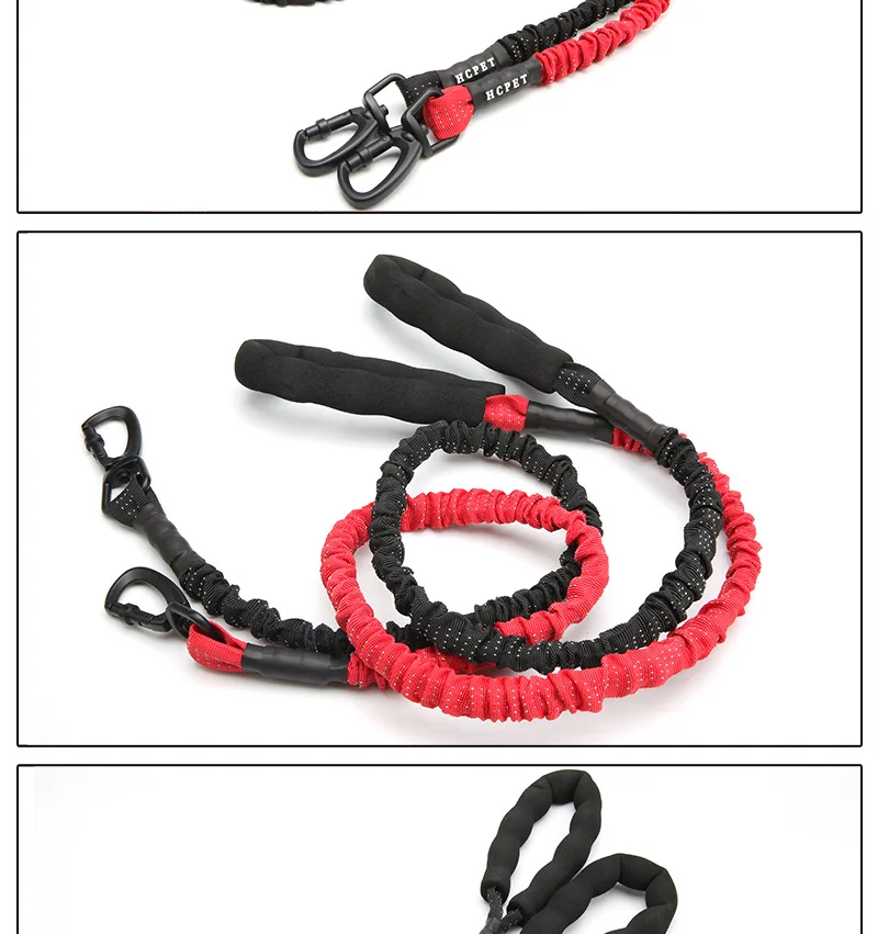 Large Dog Rope 2m 1.5m Big Dog Reflective Leashes Walking Strong Dog Collar Traction Harness Round Nylon Medium Dog Lead Belt