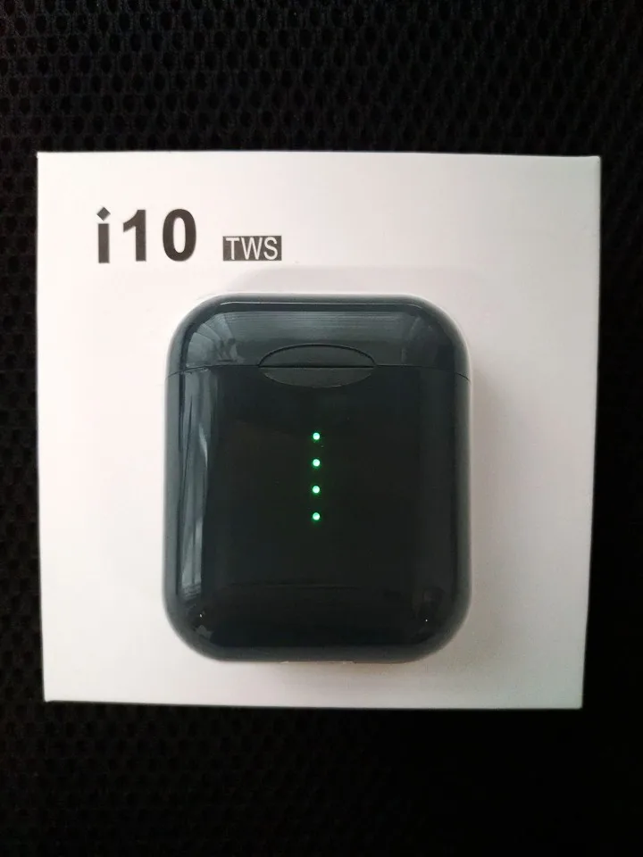 Наушники i10 tws i10s с оригинальным сенсором Inteligente, беспроводные Bluetooth 5,0, наушники с сенсорным управлением, PK i200 i9000 i500 i8000 i3000 - Цвет: i10 Black