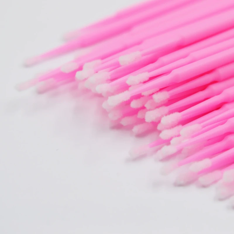 100PCS Disposable Eyelash Brushes Swab Microbrushes Eyelash Extension Tools Individual Eyelashes Removing Tools Applicators 5