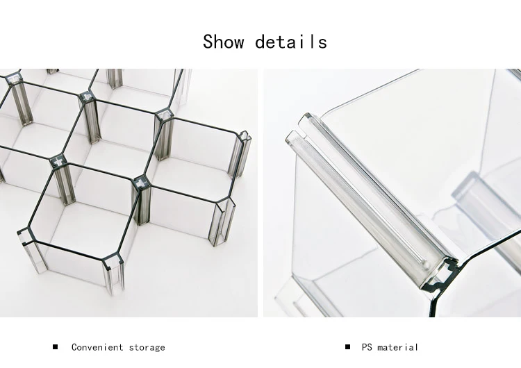 Honeycomb Box Drawer Lattice Organizer Storage Holder Multifunction DIY Cosmetic Stationery Figure&underwear Desk Rack