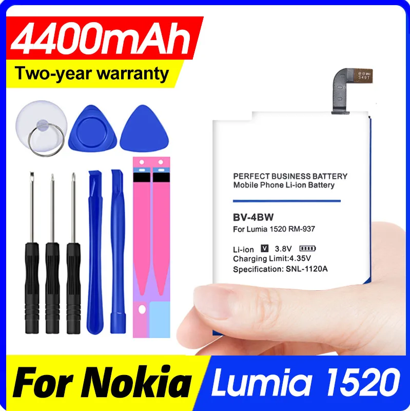 4400mAh BV 4BW BV4BW литий ионный аккумулятор для телефона Nokia Lumia 1520 MARS Phablet RM 937 Bea
