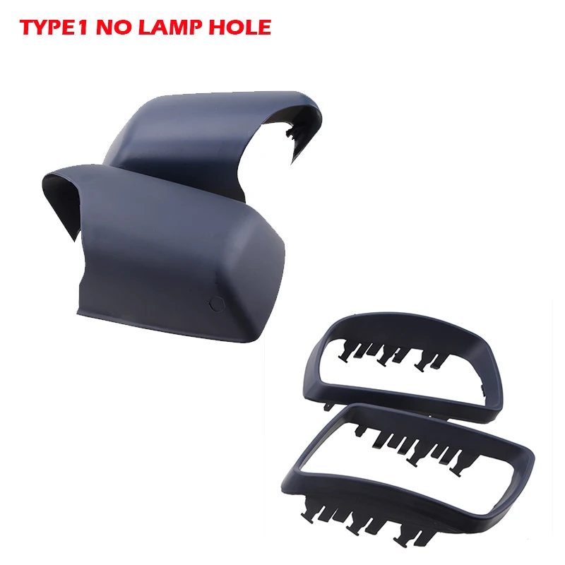 Spiegelkappen Für BMW X5 E53 (1999-2006) - Weiß/Schwarz ABS Außenspiegelabdeckung