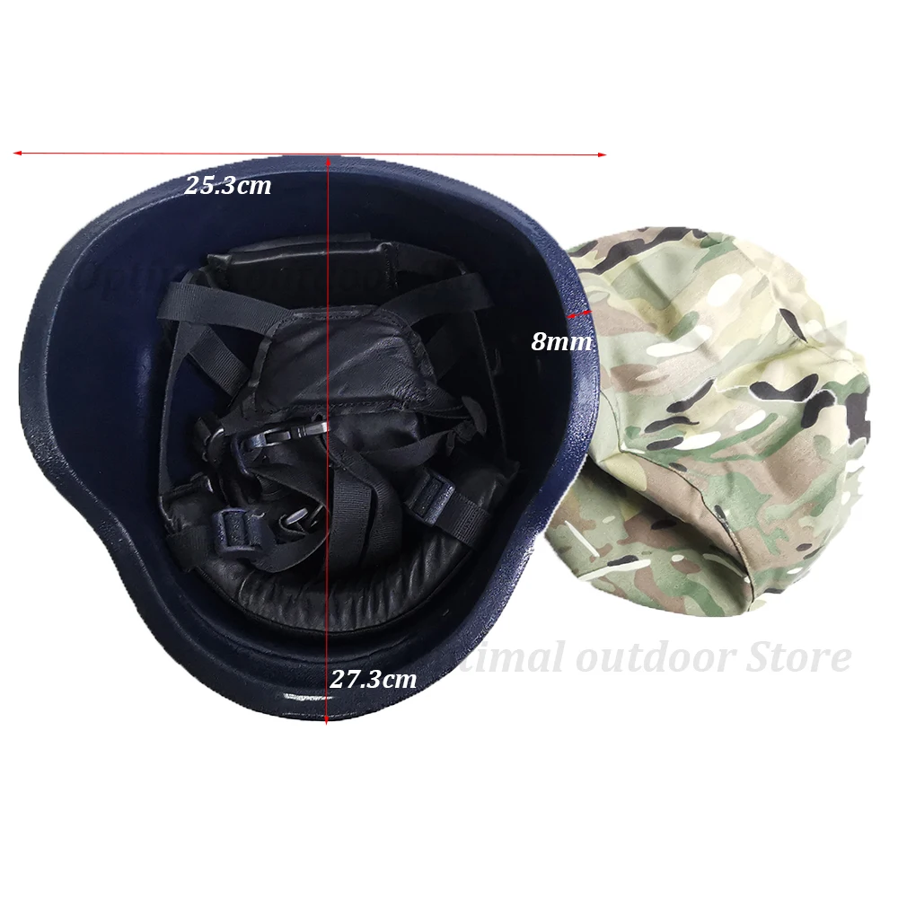 TOtrait Тактический Пуленепробиваемый Шлем NIJ III кевларовые пуленепробиваемые шлемы неметаллический материал долговечное оборудование безопасности темно-синий