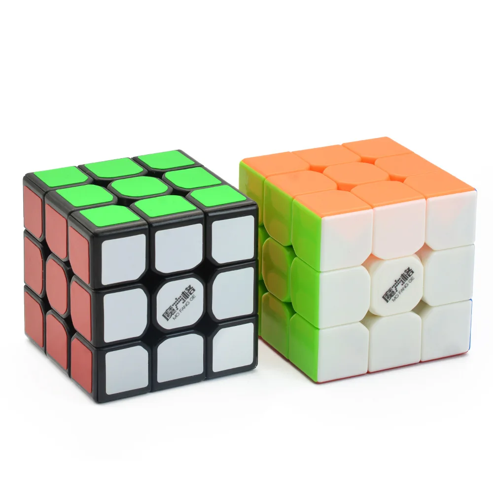 Qiyi mofangge 5,7 см Thunderclap 3x3 Cubo Magico Stickerless с сетчатой сумкой Твист Головоломка Куб гром 1 шт