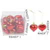 12Pcs Plastic Heart Ornament for Christams Tree Decor Christmas balls Decorations for Home Hanging Wedding Heart Shape Supplies ► Photo 2/5