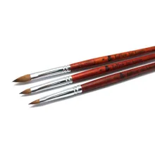 Принадлежности для маникюра, кисть для маникюра из чистого меха норки, diao hua bi hong mu gan, кристальная ручка ezflow diao hua bi