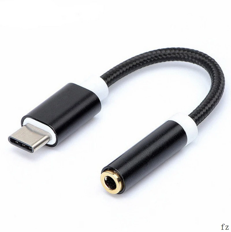 100 шт. type-C кабель адаптер usb type C к Aux Jack адаптер USB C к 3,5 мм кабель для наушников адаптер для смартфонов