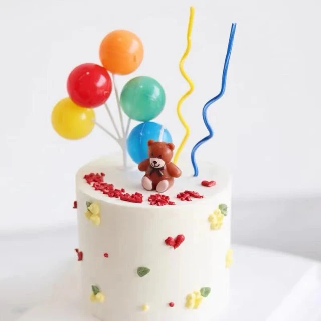 1 Vela De Bolo De Aniversário De Desenho Animado Colorido Para Decoração De  Festa De Aniversário