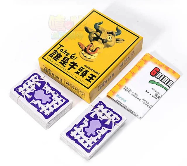 Take 6 Nimmt Board Game Card Games 2-10 Players Adult Funny Best Gift For Party/Family Game Chinese version