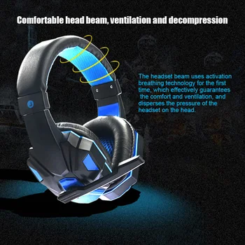 

New Gaming Headset Stereo Headphone with Noise-cancelling Microphone for PC Computer Phone DOM668