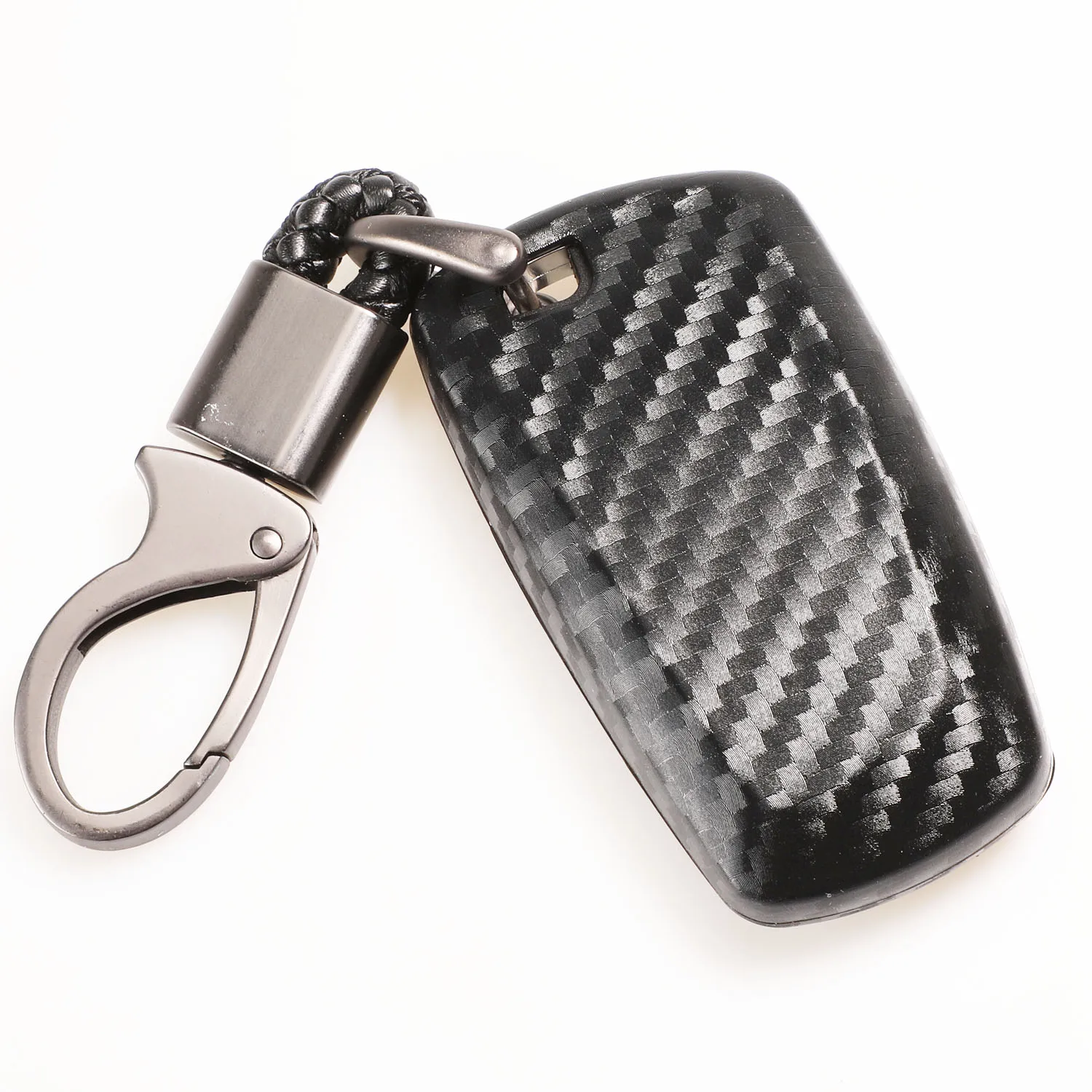 Keyforkess portachiavi per auto per BMW 520 525 f30 f10 F18 118i 320i 1 3 5 7 serie X3 X4 M3 M4 M5 Cover in Silicone morbido in fibra di carbonio - H2ae1491cef3244a18300904b3c69f51c9