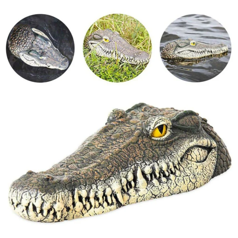 floating crocodile head garden pond pool realistic alligator