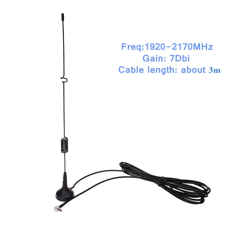 3g антенна 7dBi 1920-2170 МГц TS9 CRC9 SMA разъем с 3 м кабель модем внешняя антенна для huawei zte маршрутизатор USB ключ