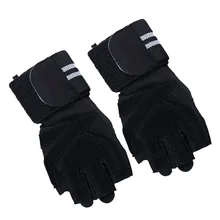 Перчатки для фитнеса, нажим на половину пальца, для тренажерного зала, противоскользящие, амортизирующие, Deadlift power