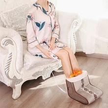 Электрическая грелка для ног, 5 режимов, тепловая подушка, тепловая подушка для ног, теплый массаж, с подогревом, США/ЕС, штепсельная вилка, зимние согревающие Тапочки