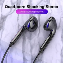 Wired Headphones Earbuds-Stereo Bass Music Sport with Gaming for Xiaomi 11 Mic