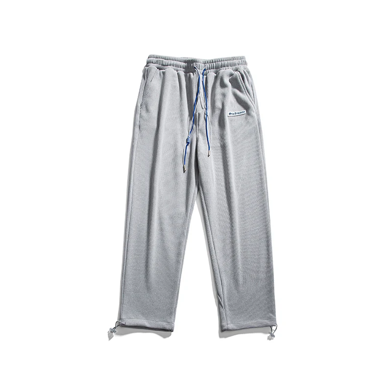 

Men's new drawstring close-up pants straight casual pants