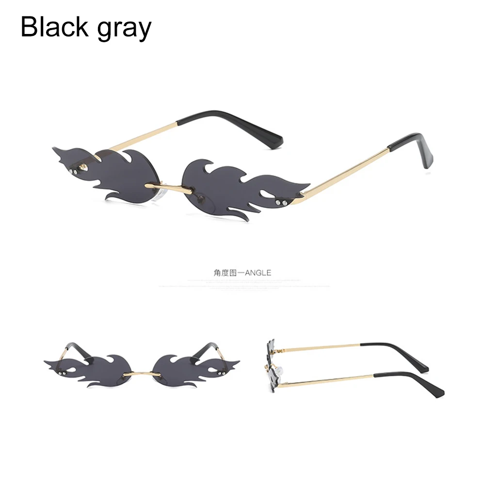 1PC Unisex Mode Retro Rimls Sonnenbrille Getönte Framels Brillen UV400 Schutz Ozean Objektiv Sonne Glas Sommer_voghion.com