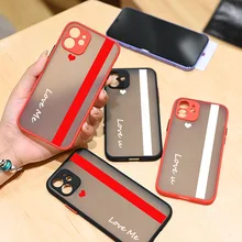 

For iPhone 13 Pro Max Case Letter Love Heart Phone Case For iPhone 12 11 Pro Max Back Cover