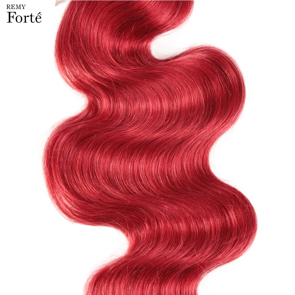 Remy Forte Hair Bundles Brazilian Hair Weave Bundles Red Bundles Human Hair 1/3/4 Hair Extension Single Bundles Hair vendors