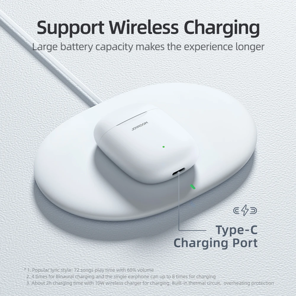 Joyroom T13 Wireless Earphone Earbuds 42dB Noise Reduction Calling bluetooth earphone HIFI Stereo ipx5  waterproo